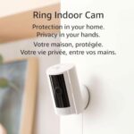 Ring Indoor Cam (2nd Gen) | 1080p HD Video & Colour Night Vision, Two-Way Talk, and Manual Audio & Video Privacy Cover (2023 release) | White