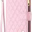 BEENTRYS Leather Wallet Case for Oppo A72 / A52 / A92,Wristlet Strap Luxury Folio Kickstand Card Holder Slots Magnetic Closure TPU PU Shockproof Flip Cover for Oppo A72 / A52 / A92-Pink