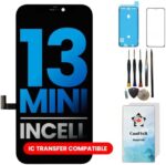 Can Fix It Screen Replacement AQ7 Incell Screen Unmatchable Performance - Faster Refresh Rate, Compatible with iPhone 13 Mini LCD Screen 5.4" Touch Glass Display Digitizer Full Assembly + Tool Kits