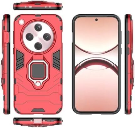 Compatible with Oppo Find X8 Case Cover,Magnetic Car Mount Bracket Shell Compatible with Oppo Find X8 5G CPH2651 PKB110 Case Red