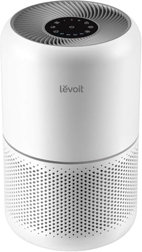 LEVOIT Air Purifiers Large Room Bedroom Home Up to 1095 ft², 4 Customized Replacement Filter Remove Allergies Smoke Pet Hair Dust Odor, Air Cleaner with Sleep Mode and Timer, Core 300 White