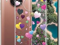 Phone Case for Nokia X20 (6.67 Inch), KJYF Shockproof Shell Bumper for Nokia X20, Anti-Scratch Clear Back Cover [Thin Slim X Anti-Yellowing] - Romantic Balloon