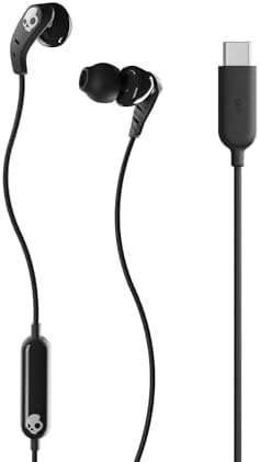 Skullcandy Set USB-C In-Ear Wired Earbuds, Microphone, Works with iPhone 15, Android and Laptop - Black